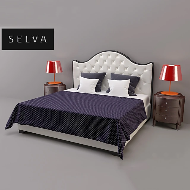 Double bed Onda by Selva