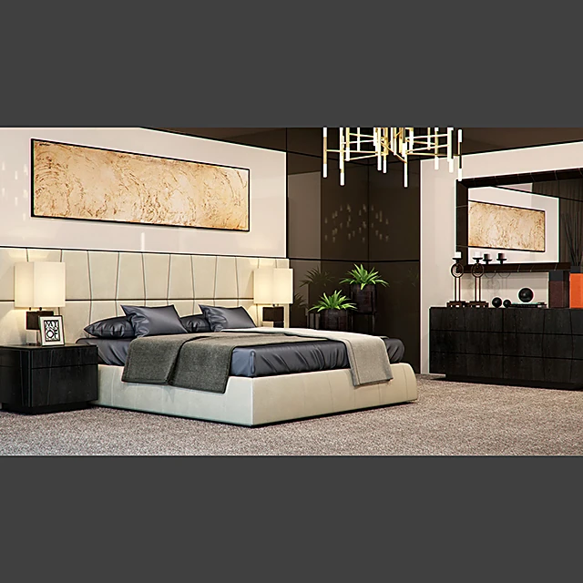 Upholstered Bed Colorado by Smania