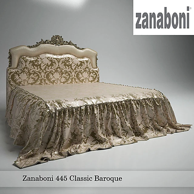 Bed 445 Classic Baroque by Zanaboni