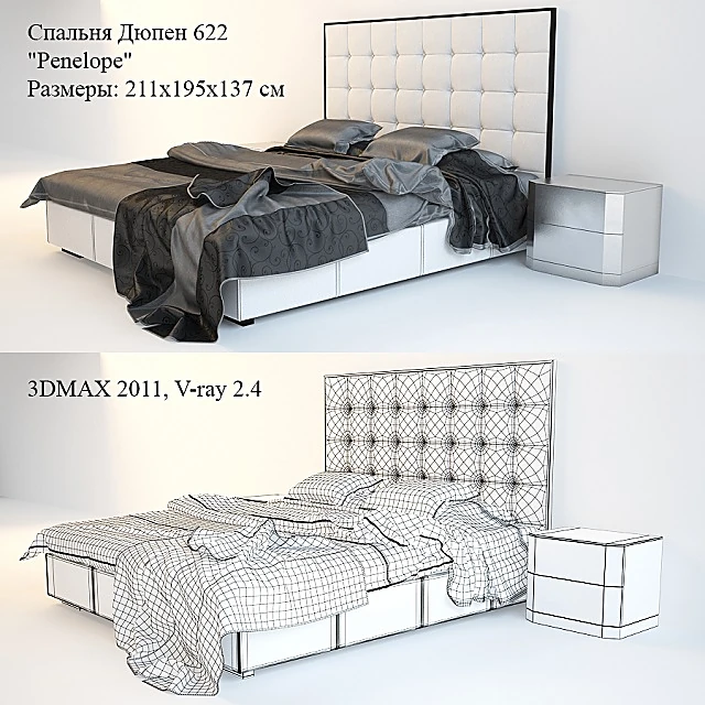 Bed 622 Penelope by Dupen