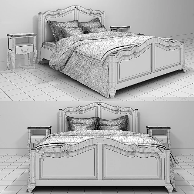 Bed Chateau HRL0-LG by Country Corner (2)