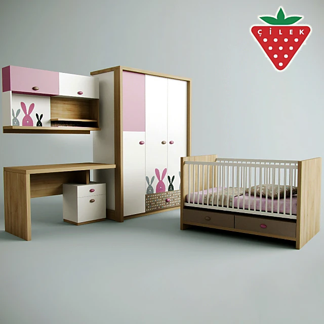Children's Furniture Set Pink Bunny Series by Cilek