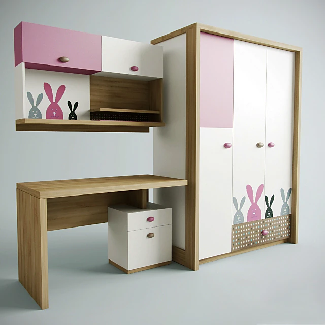 Children's Furniture Set Pink Bunny Series by Cilek (3)