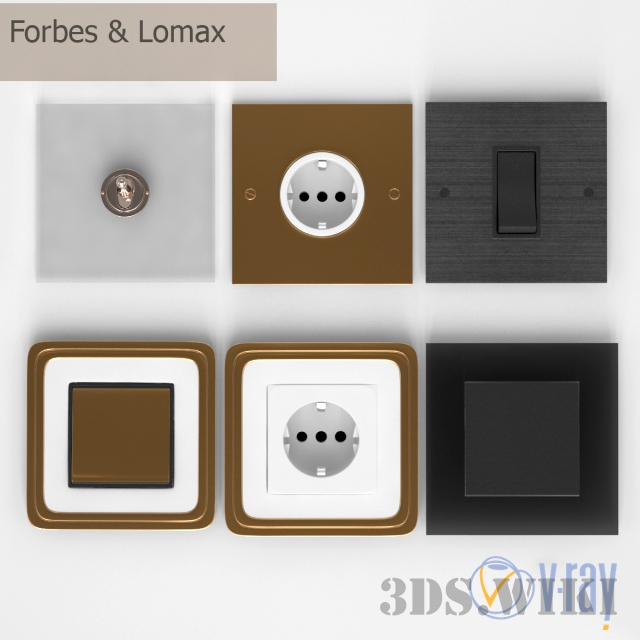 Forbes & Lomax and Gira Switch Set - Download the 3D Model (5245