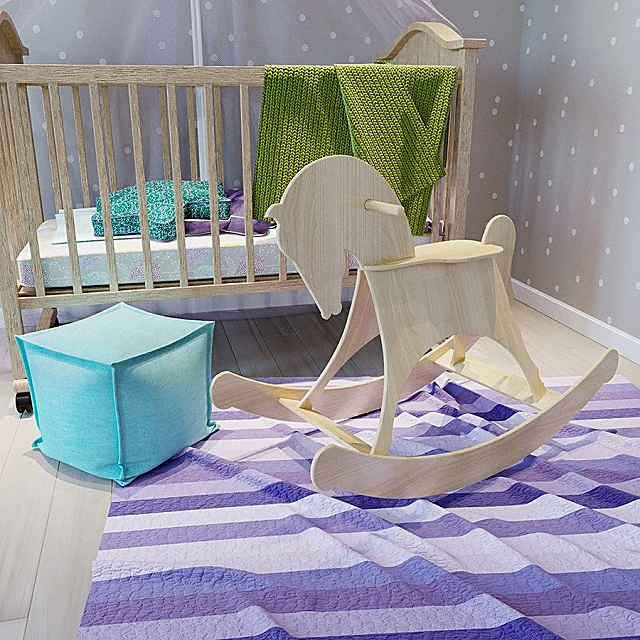 Baby Cot with Canopy and Mobile (2)