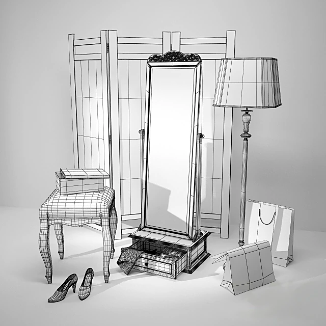Classic Dressing Room Furniture Set (2)