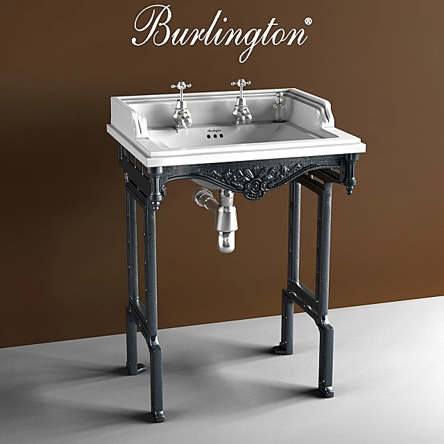 Washbasin with Underframe T38 ALU B15 1TH by Burlington