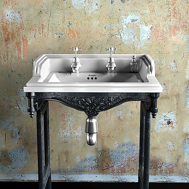 Washbasin with Underframe T38 ALU B15 1TH by Burlington (2)