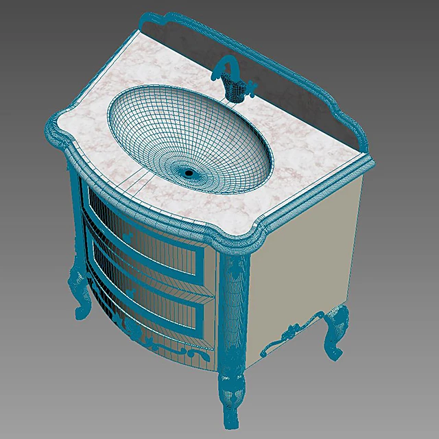 Bathroom Vanity Dimkra Tumba Klasik by Borgo (3)