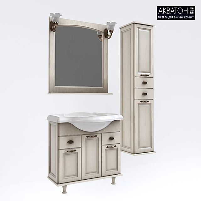 Bathroom Furniture Set Gerona 85 by Aquaton