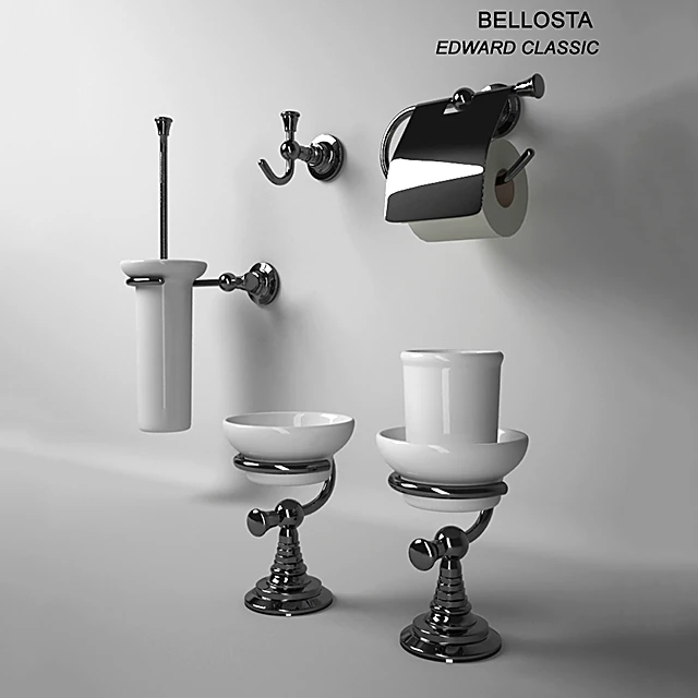 Bathroom accessories set Edward by Bellosta