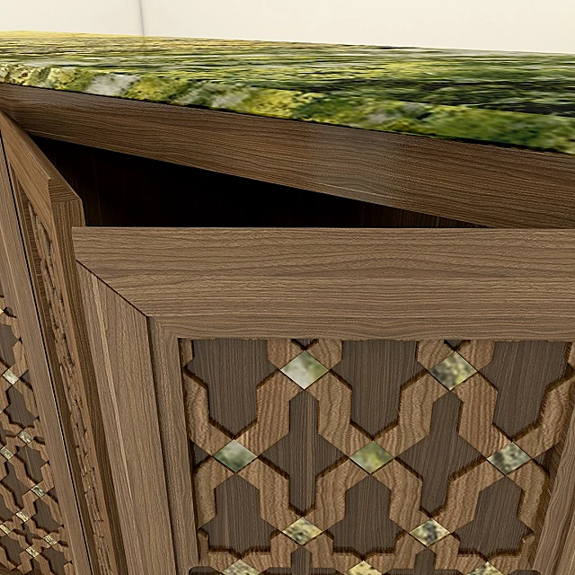 Moroccan Cabinet with Stone Inlay (3)