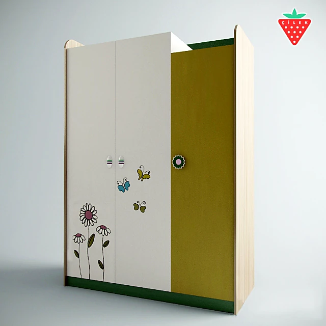 Children's 3-door wardrobe Wingy 3 doors WY-1002 by CILEK