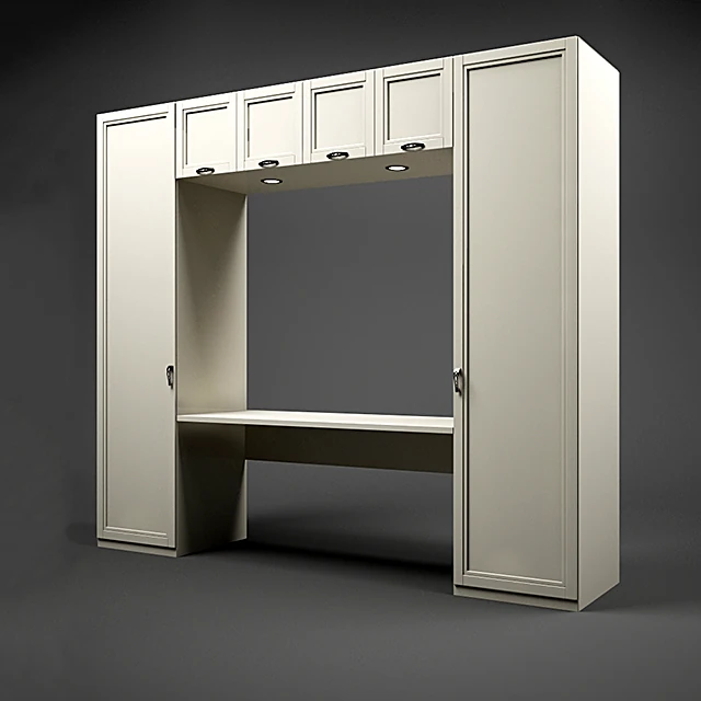 Children's Wardrobe Desk Unit (3)