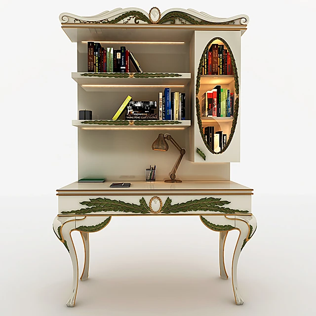 Study Table with Ornate Classic Design (2)