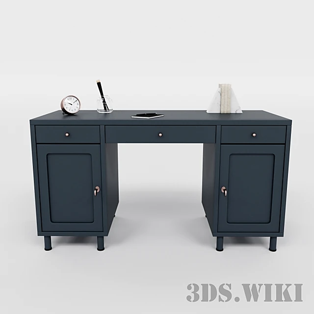 Modern Dark Wood Furniture Set (2)