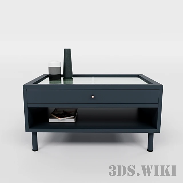 Modern Dark Wood Furniture Set (3)