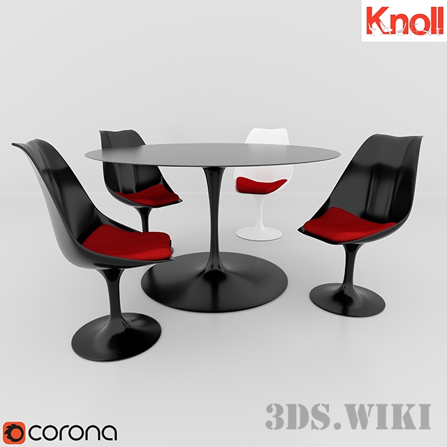 KNOLL table and chairs 1
