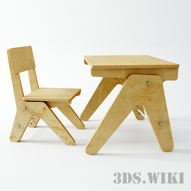 Table and chair for children 1