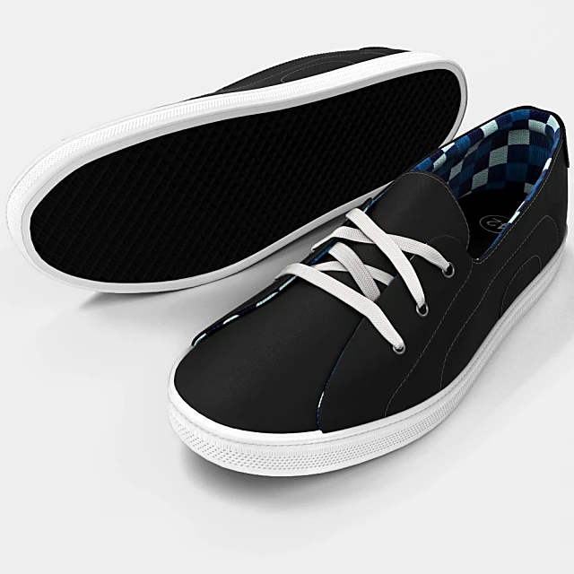 Men's Sneakers with Leather Upper