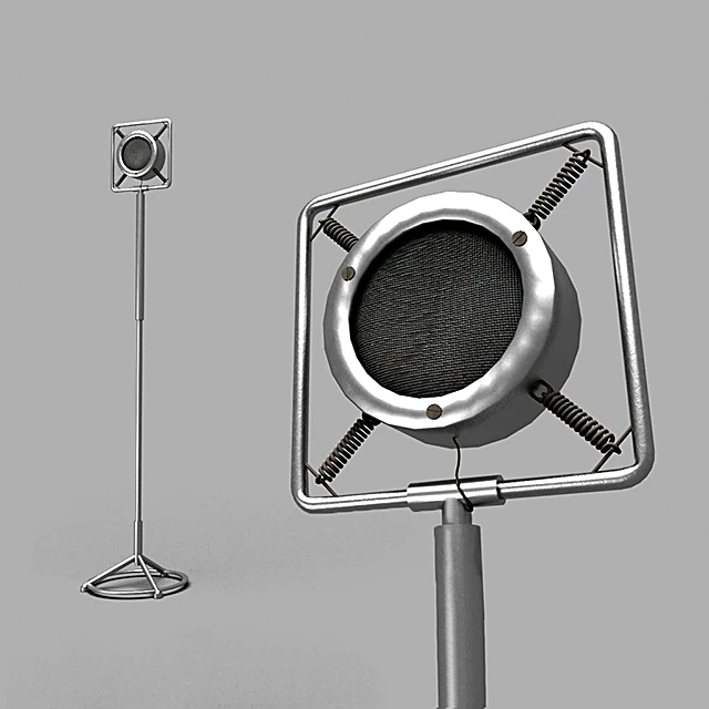 Retro Metal Stage Microphone