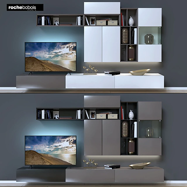 TV wall unit LOGOS by Roche-Bobois