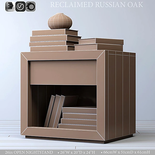 Nightstand 26in Open by Restoration Hardware (4)