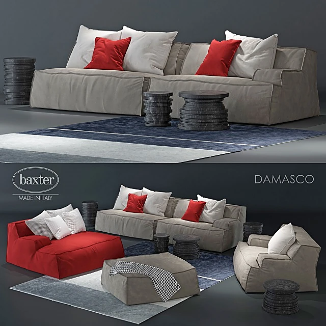 Sofa and Armchair Damasco by Baxter (2)
