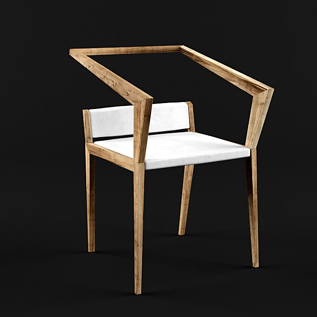 Wooden Chair with Modern Design