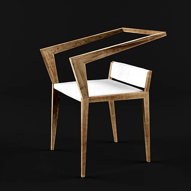 Wooden Chair with Modern Design (2)