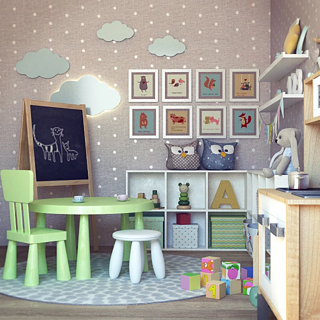 Children's Furniture Set with Playful Design