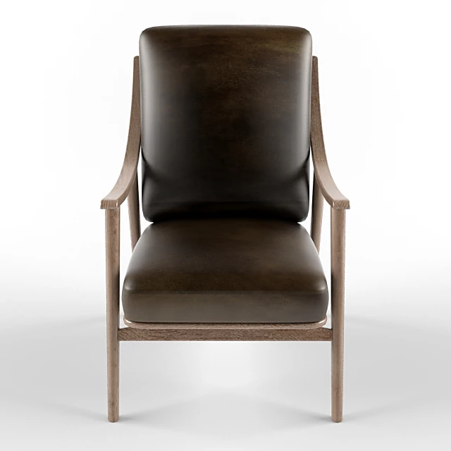 Classic Modern Leather Armchair (2)