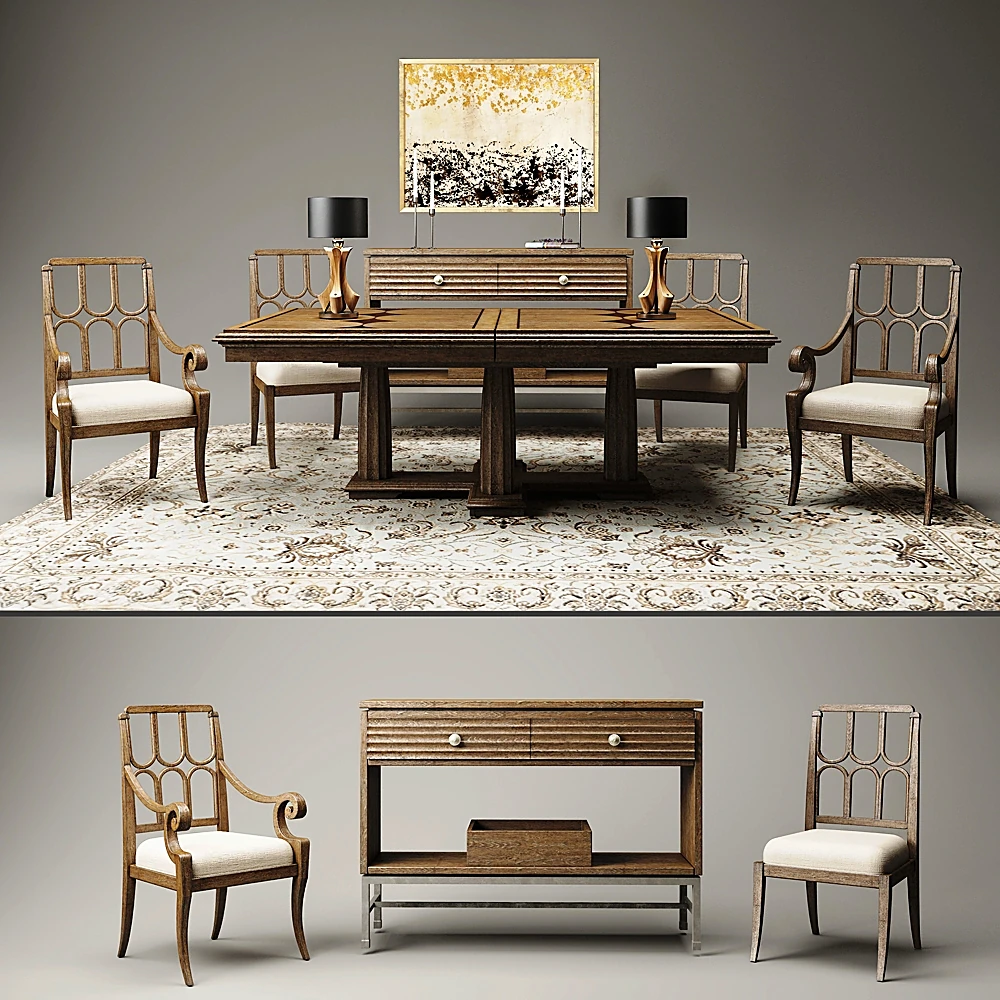 Table + Chair / Sideboard & Chest of Drawer 1