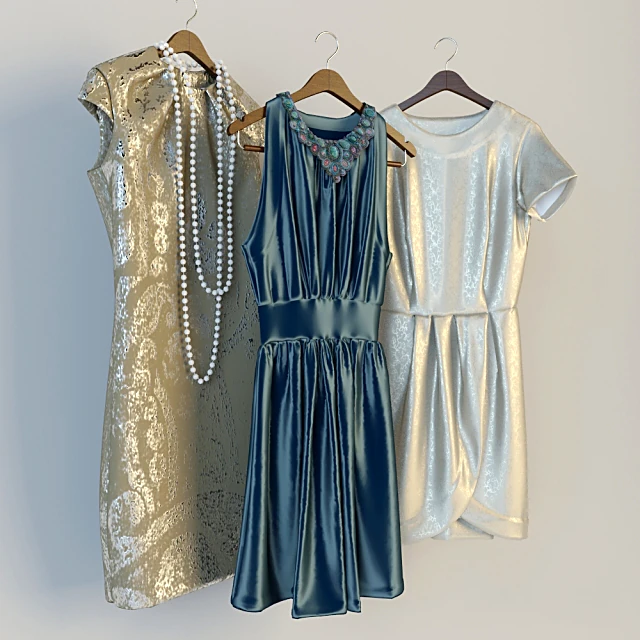 Clothing Set on Hangers with Diverse Garments (3)