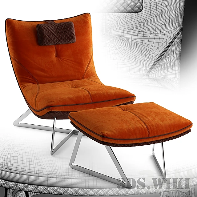 Armchair SCARLETT by Gamma (3)
