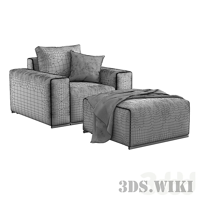 Armchair BL 101 (K1 & Pouf) by Blest (2)