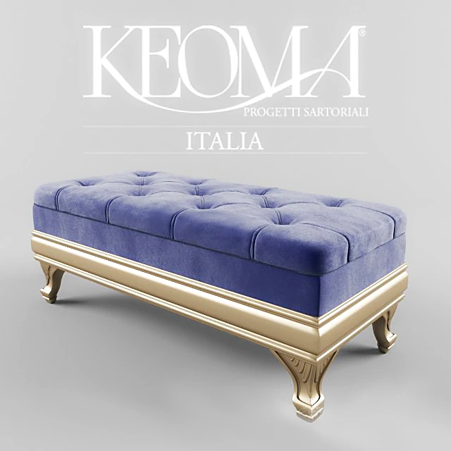 Padded stool Keoma Cristina by Keoma