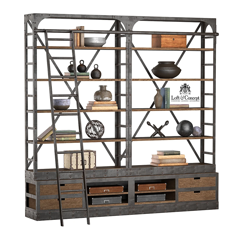 Shelving Unit INDUSTRIAL IRON RACK by Loft & Concept (2)