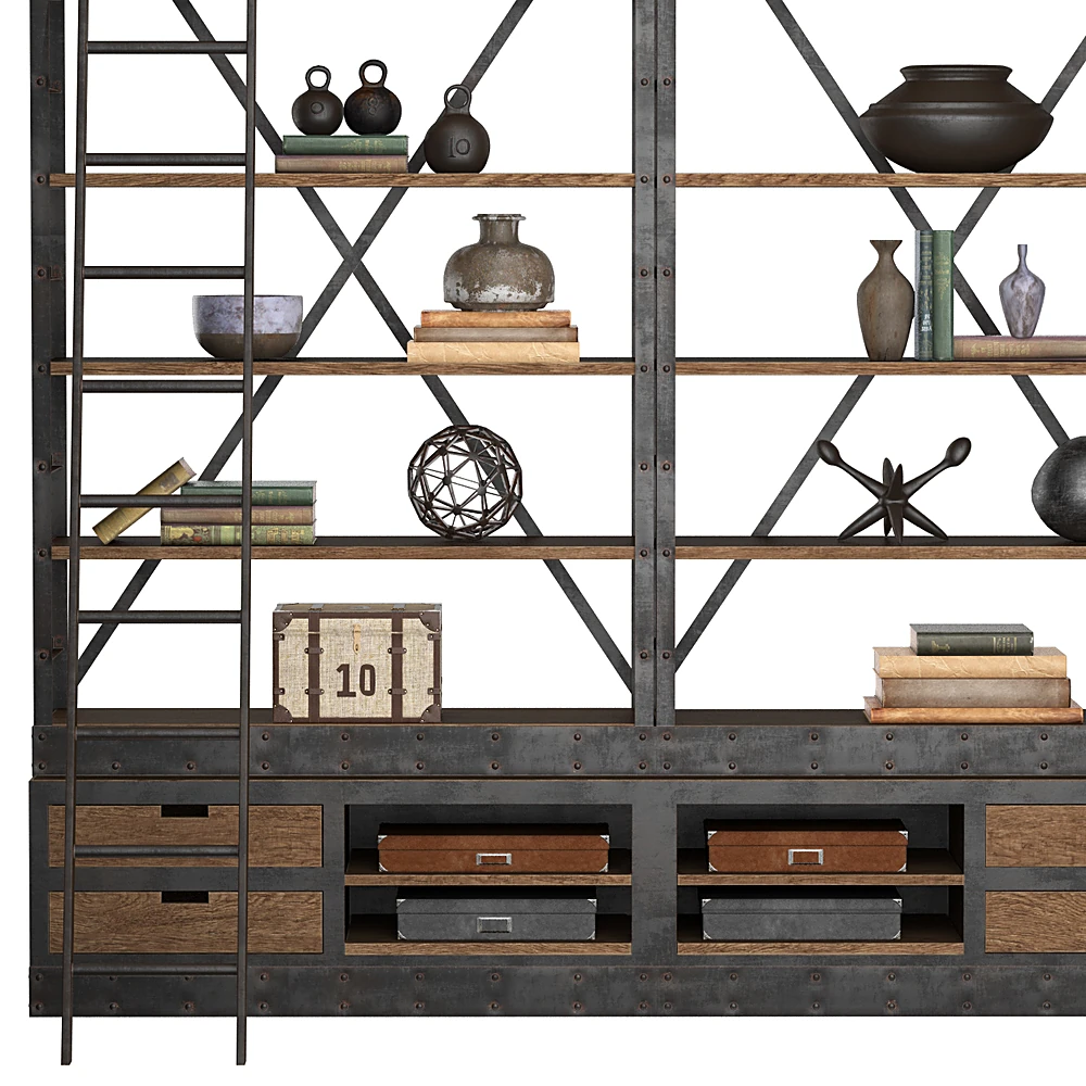 Shelving Unit INDUSTRIAL IRON RACK by Loft & Concept (3)