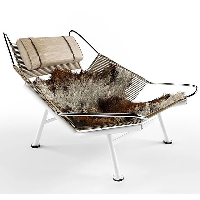 Lounge Chair Flag Halyard by PP Møbler
