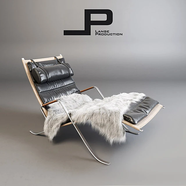 Chaise Lounge FK 87 Grasshopper by Lange Production