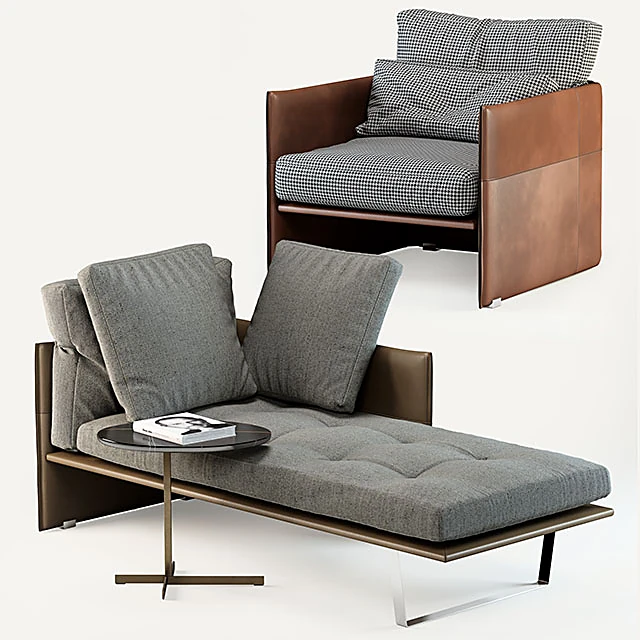 Lounge Seating Set Luggage by Minotti