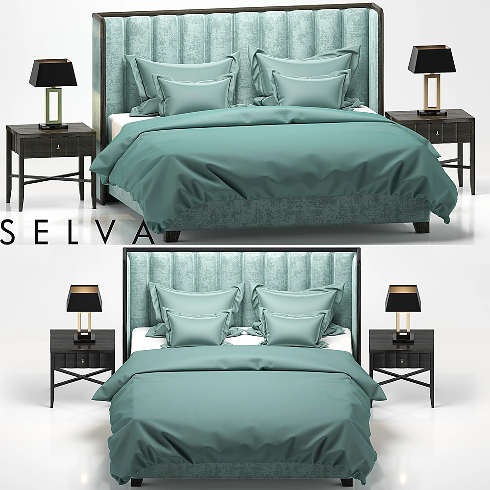 Upholstered Bed Philipp by Selva