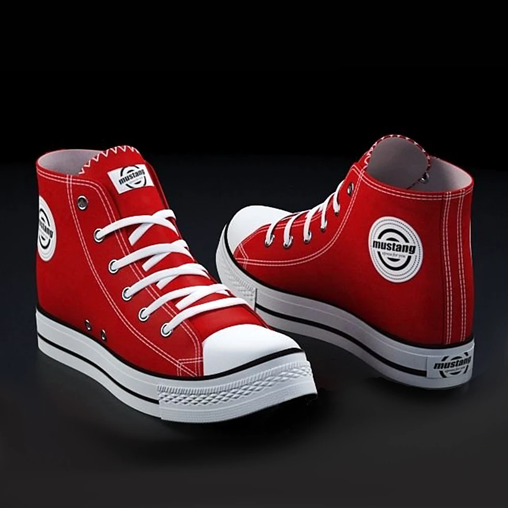 High-Top Sneakers Red by Mustang