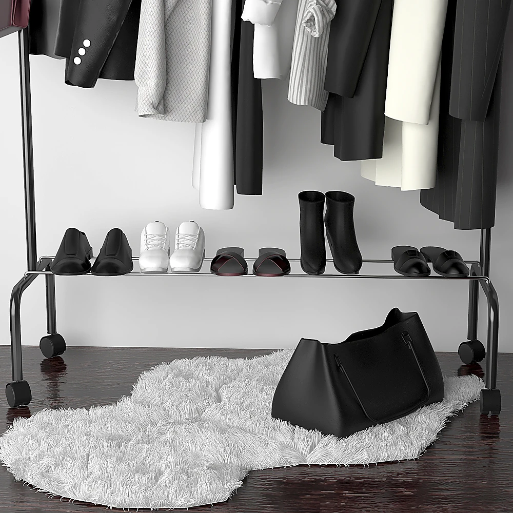 Modern Garment Rack with Metal Frame (4)