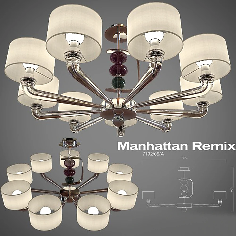 Chandelier Manhattan Remix 7192 by Barovier&Toso
