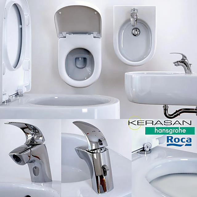 Toilet and Bidet FLO by Kerasan