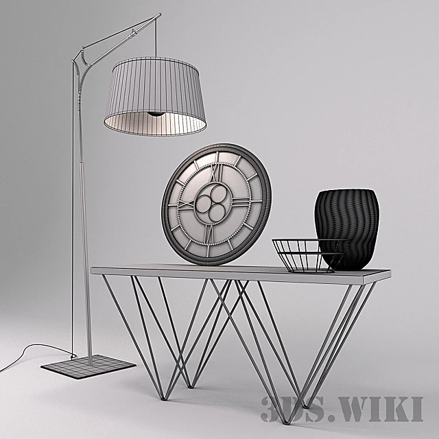 Sideboard & Chest of Drawer / Floor lamp 3