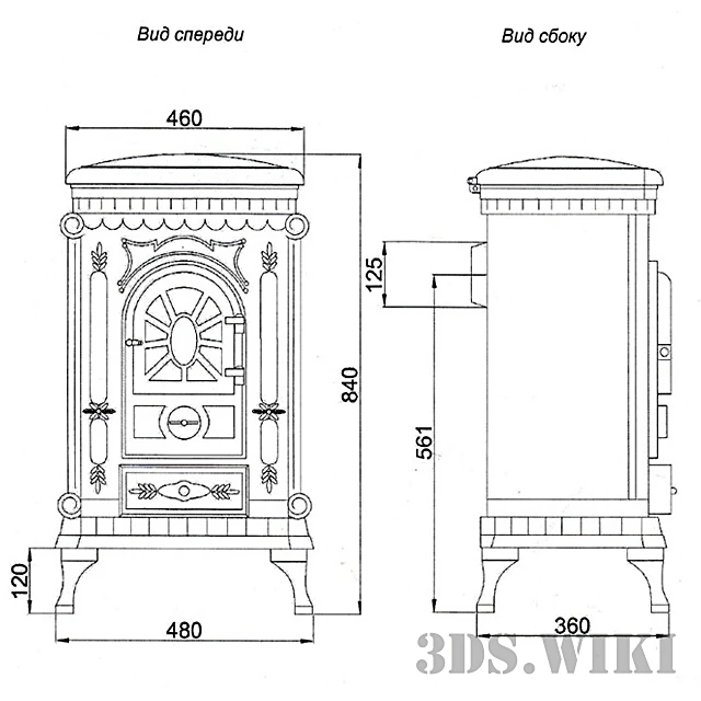 Cast-iron stove Ingrid by Bestfire (4)