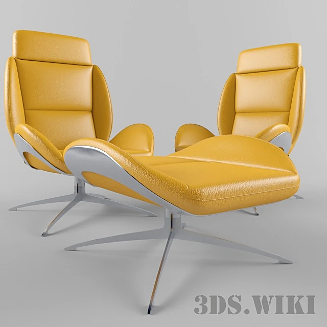 Armchair and Ottoman Furniture collection by Mercedes-Benz (2)